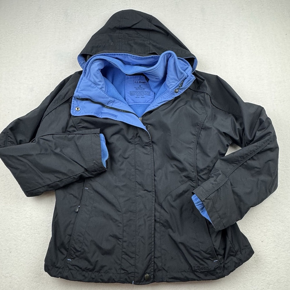 L.L. Bean Black and Blue Women's Jacket